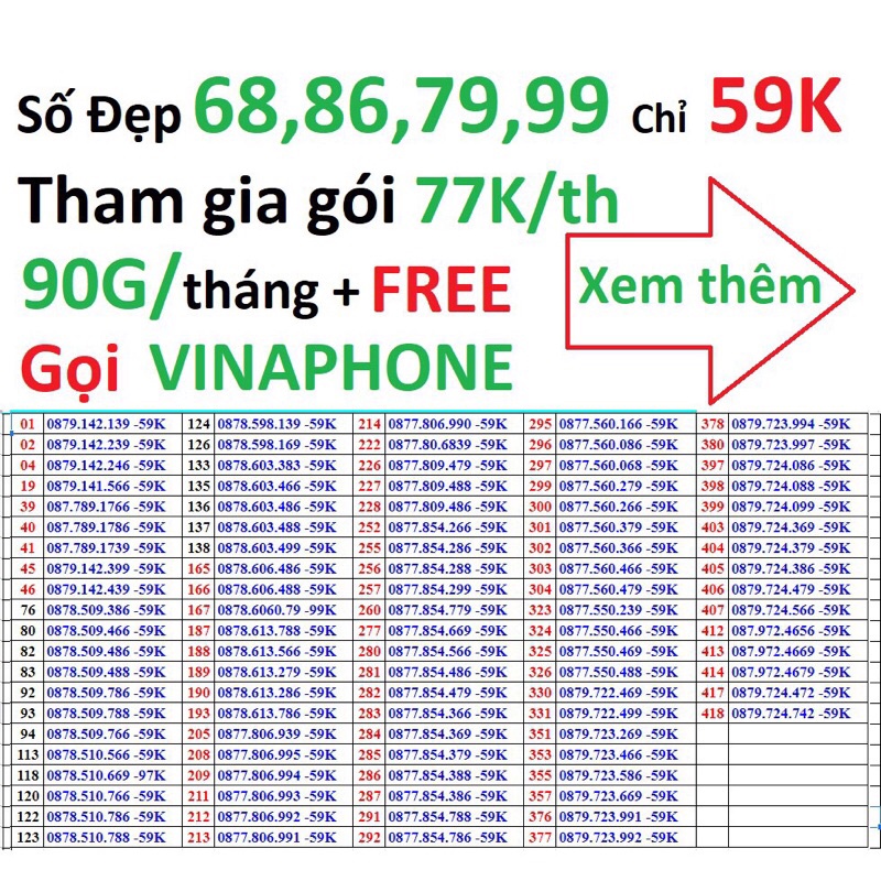 V120 [Miễn phí tháng đầu], Sim V90, V120 Viettel 60G/th, gọi miễn phí nội mạng. ITEL VINAPHONE 90G/th Gọi Vina Miễn phí