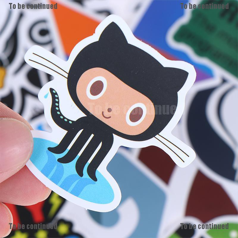 50 stickers phong cách Internet Java trang trí laptop/hành lý/guitar/xe hơi DIY