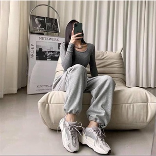 Quần jogger nữ len gân bo gấu lưng thun quần jogger chất loại đẹp giá rẻ