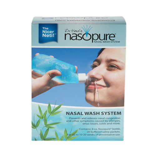 Dụng cụ rửa xoang mũi Nasopure ( Bình 8oz + 20 muối)