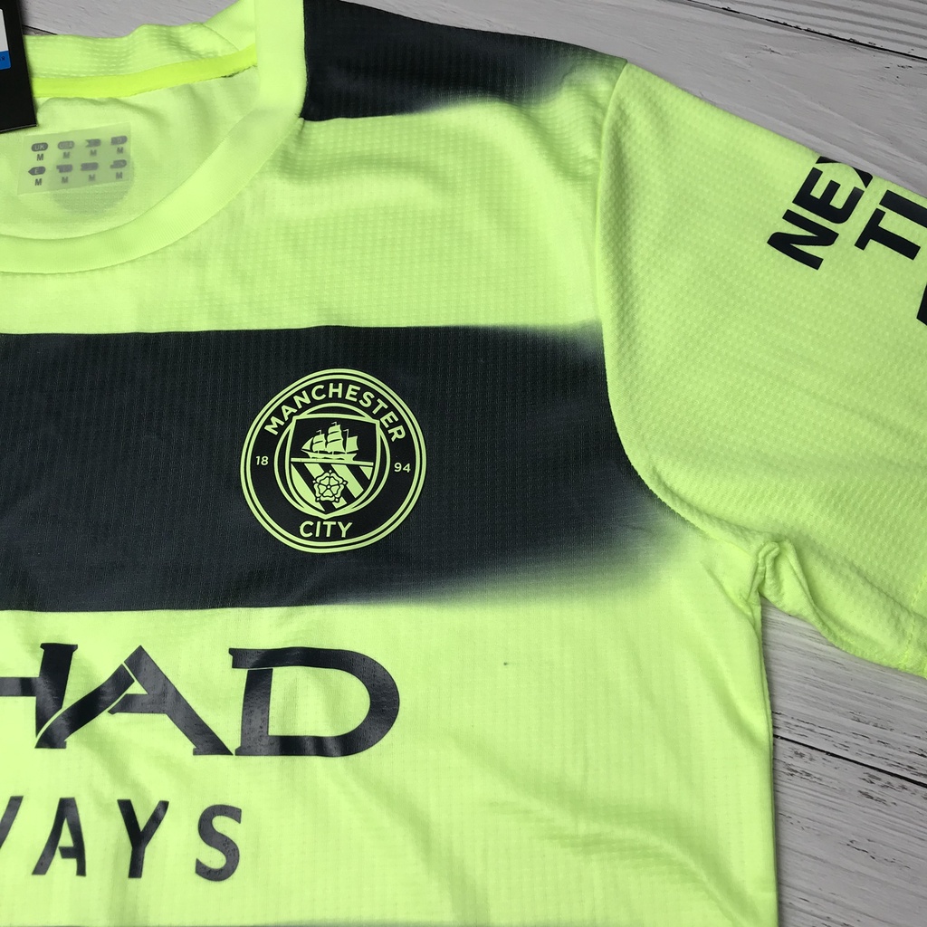 Áo Bóng Đá CLB Manchester City - Vải Gai Thái- chất POLYESTE cao cấp