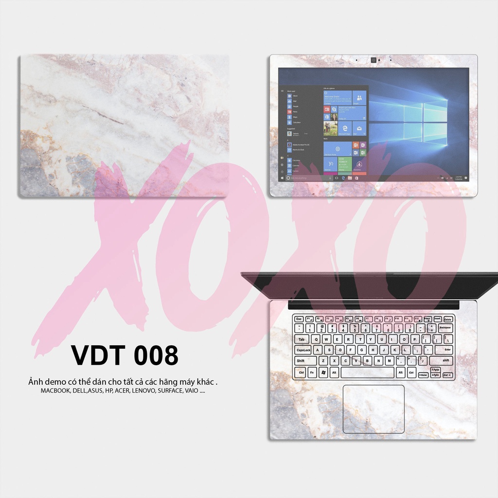 Miếng Dán Skin Laptop Mẫu Marble - Decal Dán cho Dell, Hp, Asus, Lenovo, Acer, MSI, Surface,Vaio, Macbook