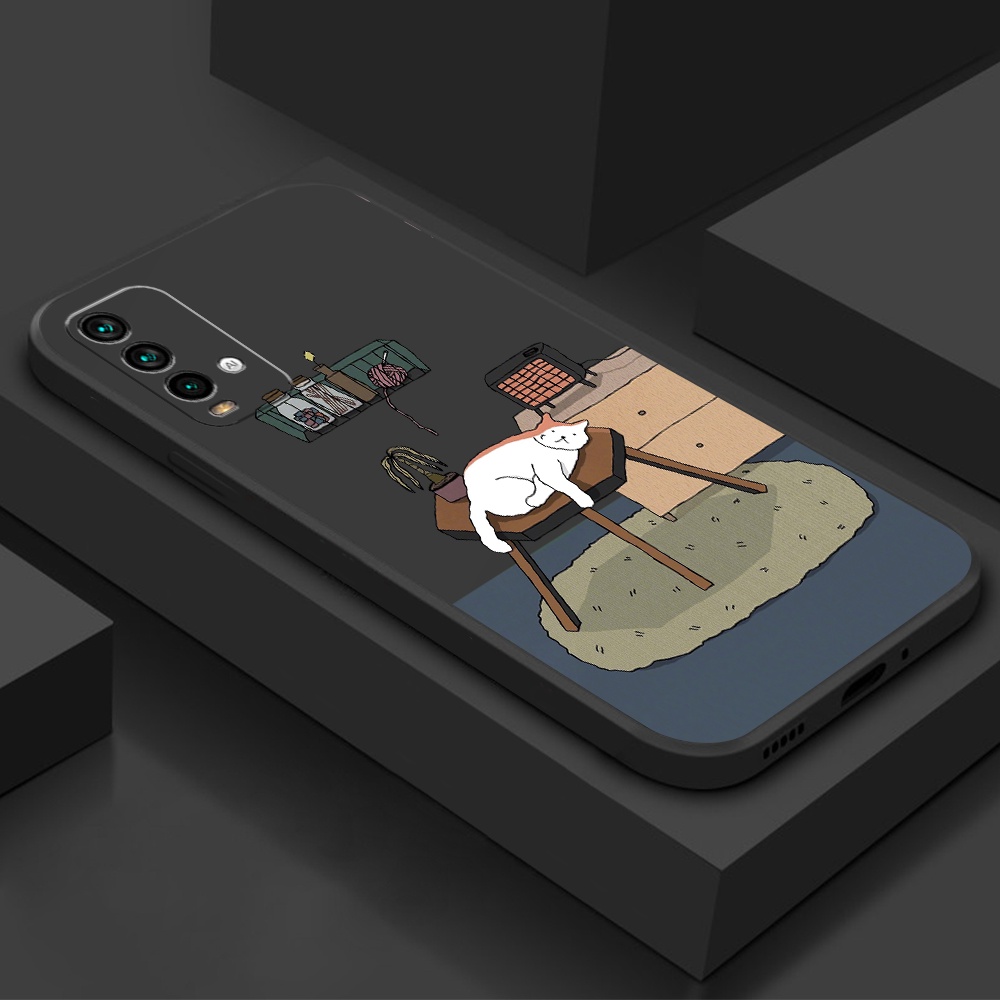 Ốp Điện Thoại Silicon Mềm Hình Mèo Cho Xiaomi Redmi 10 9T 9C NFC 9A 9 8A 8 6 6A NOTE 11 10 9 8 7 PRO 9S 4G 5G K20 PRO K30 30i