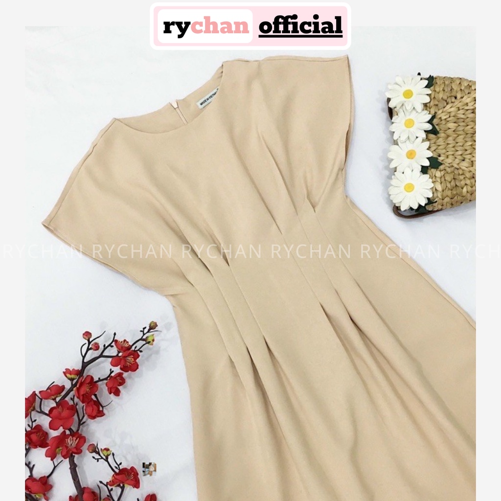 Đầm Xòe Trơn Chít Eo Sang Trọng 3 Màu [ẢNH THẬT CUỐI] - DX732