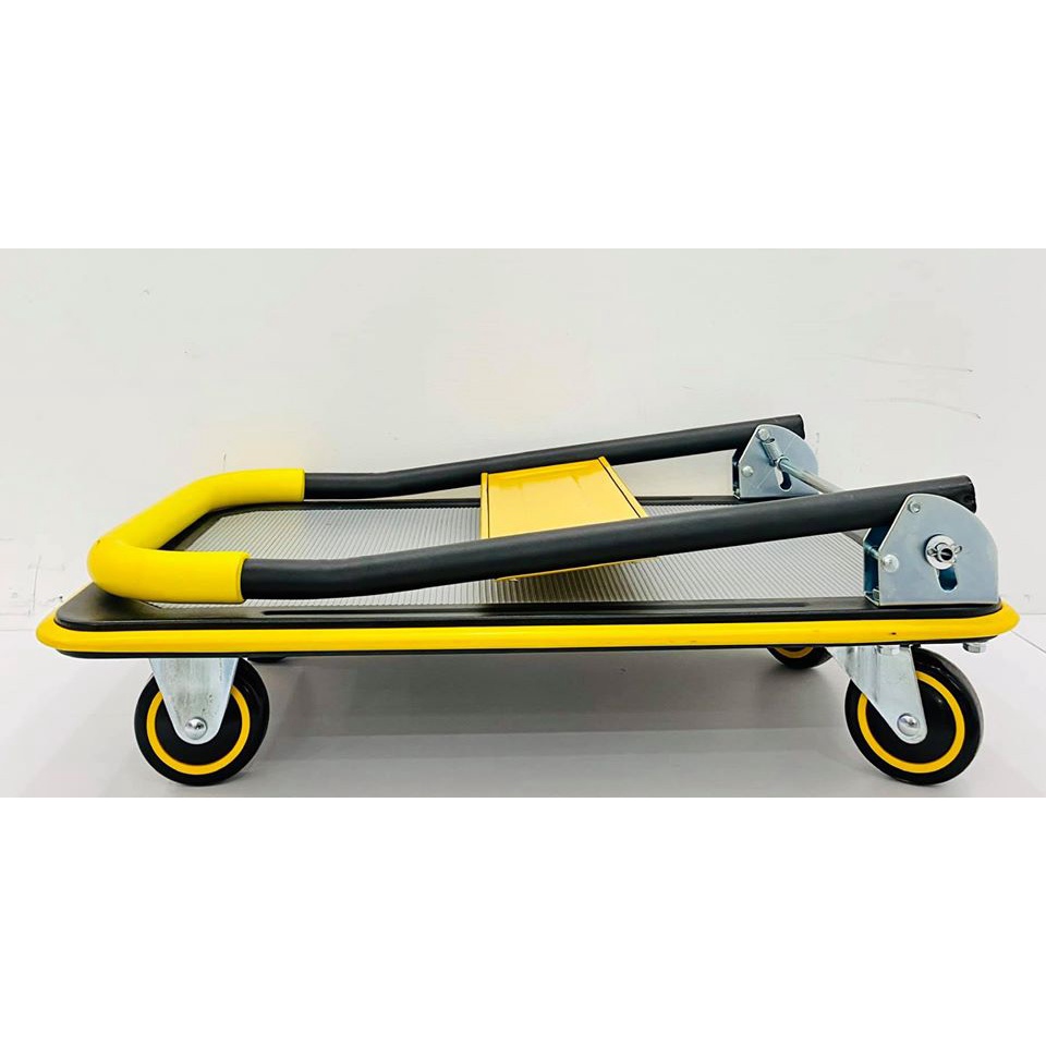 Xe đẩy hàng sàn thép tay cầm gấp gọn chính hãng Sumika T150 & T300 tải trọng 150kg và 300kg  xe kéo hàng