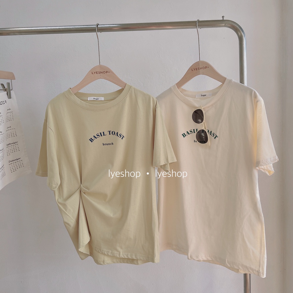 ÁO PHÔNG CỘC TAY SUGAR BASIL TOAST