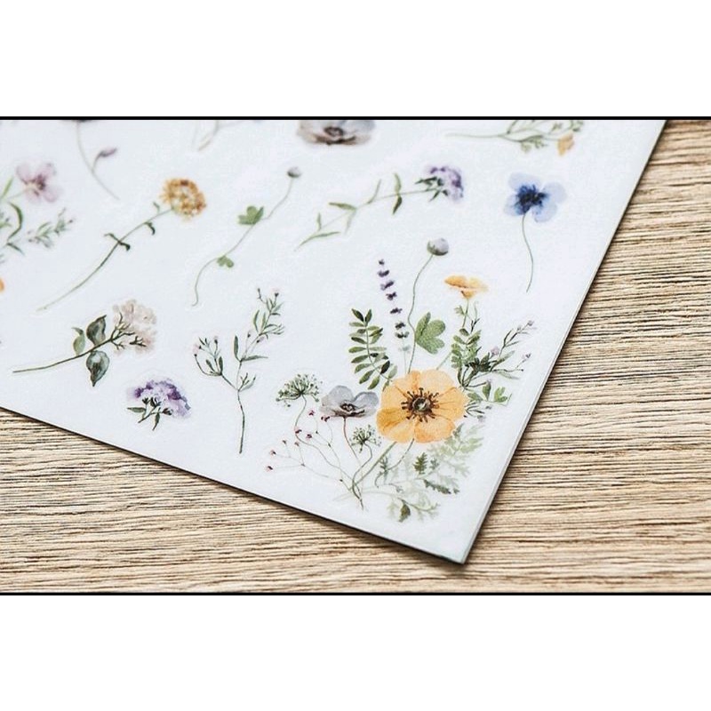 Krisna.room ♡ MU PrintOn- Set 2 tờ sticker cạo trang trí sổ