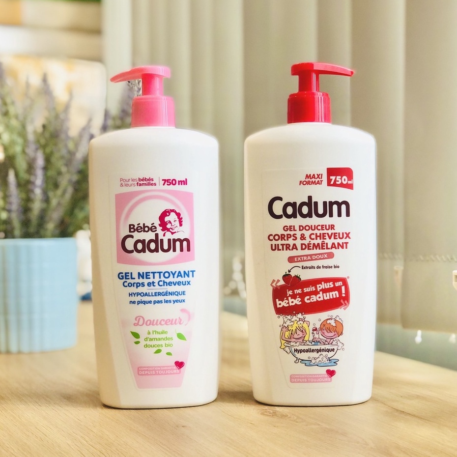 SỮA TẮM GỘI CADUM PHÁP HỮU CƠ CHO TRẺ SƠ SINH 750ML