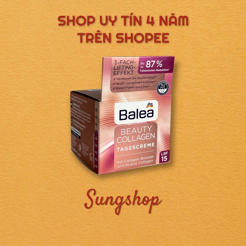 Kem dưỡng Balea collagen Đức ngăn lão hóa mờ nếp nhăn nâng cơ mặt