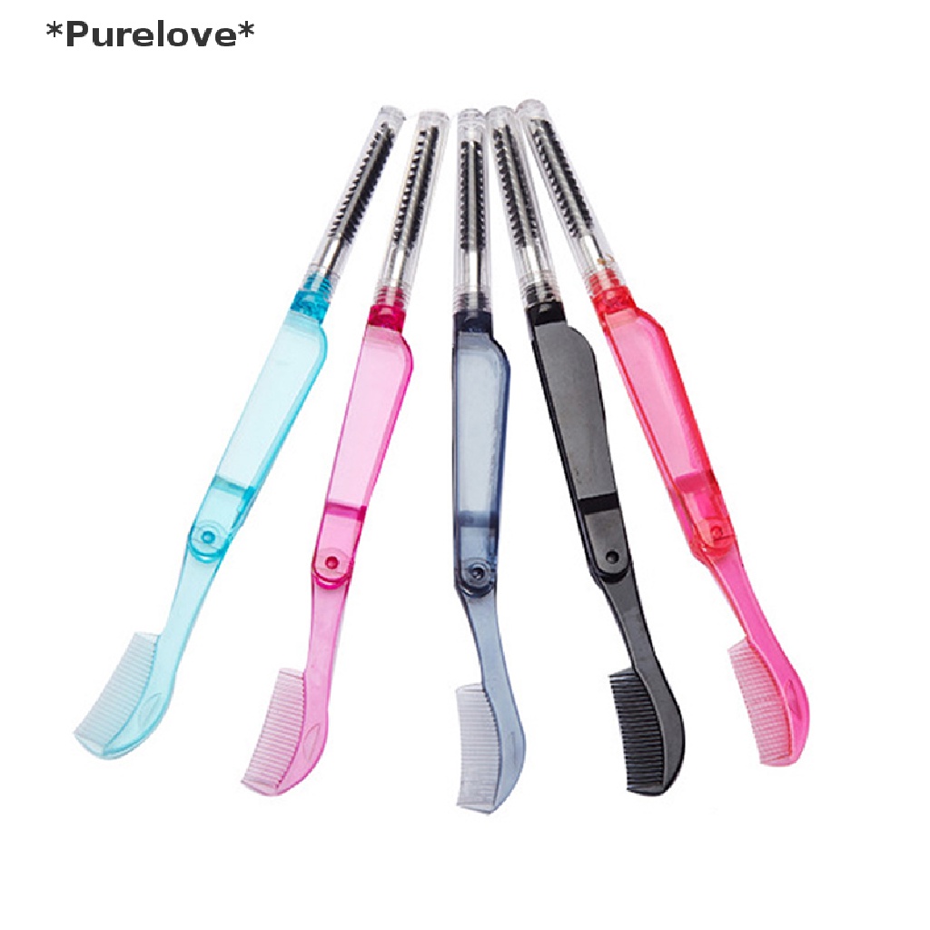 Lược Chải Lông Mi / Lông Mày Bằng Thép Không Gỉ Đa Năng Tiện Lợi