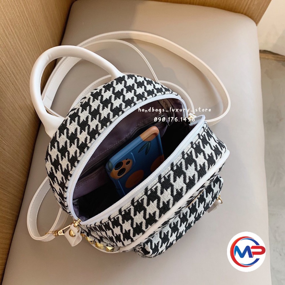 𝑭𝑹𝑬𝑬𝑺𝑯𝑰𝑷  Balo nữ kẻ thời trang PL 402 shop tuyển sỉ