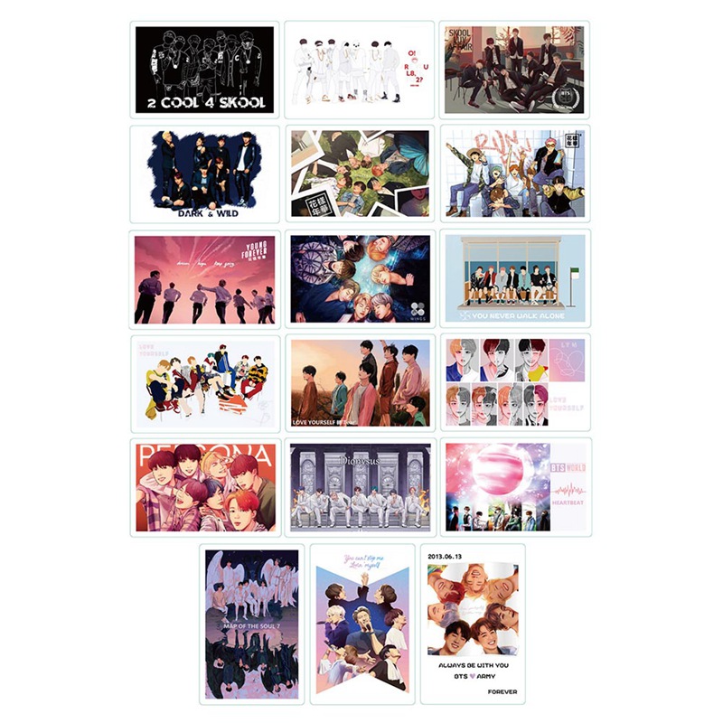 Bộ Thẻ Lomo Nhóm Nhạc Bts 2020 Festa 7th Kỷ Niệm