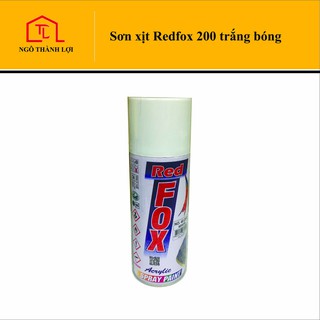 Sơn xịt Redfox trắng bóng 200, trong bóng 231, bạc 300, xám 215, xám đậm 220, đen bóng 210, đen mờ 212