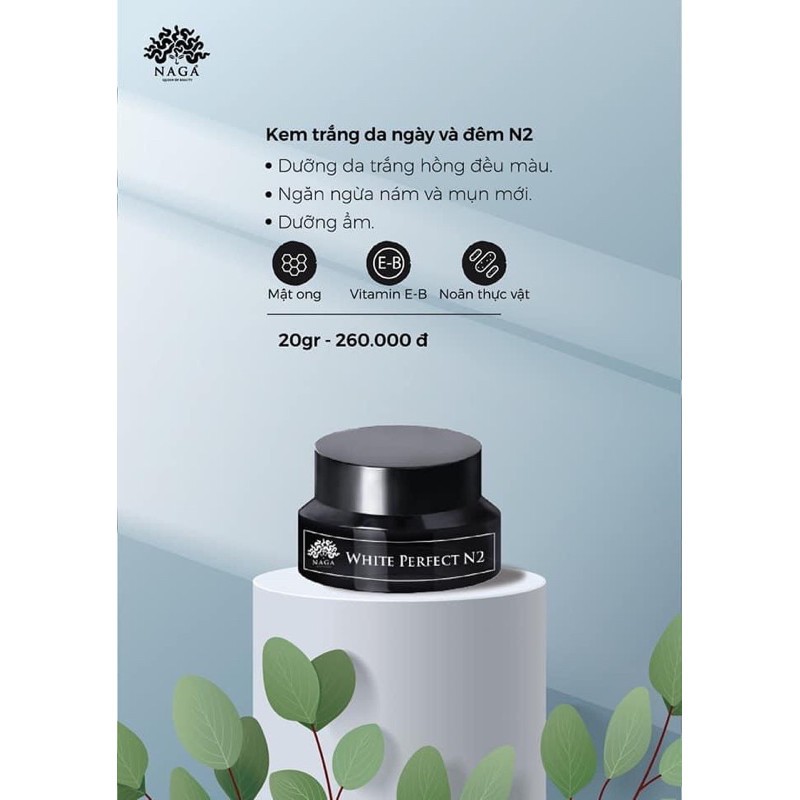 Kem dưỡng trắng da N2 NAGA - WHITE PERFECT N2