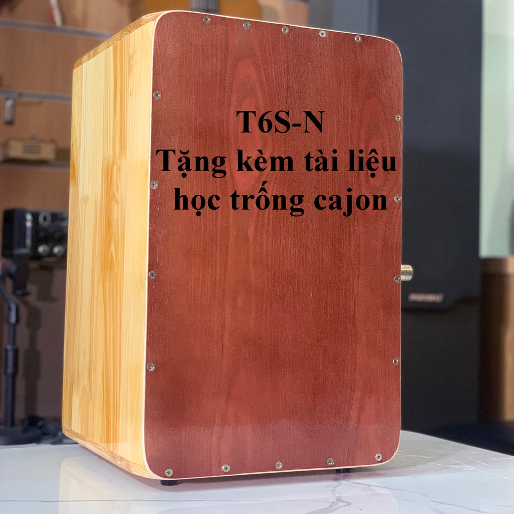 Trống Cajon T6A-N2021, T6S-N có cần gạt bằng kim loại