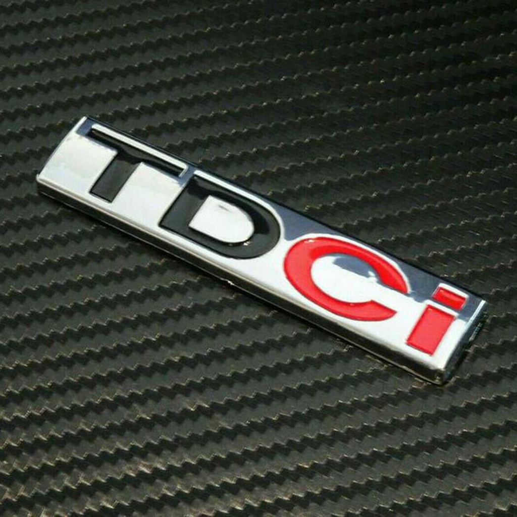Miếng dán logo 3D TDCI bằng kim loại cao cấp cho dòng ô tô Ford Ranger
