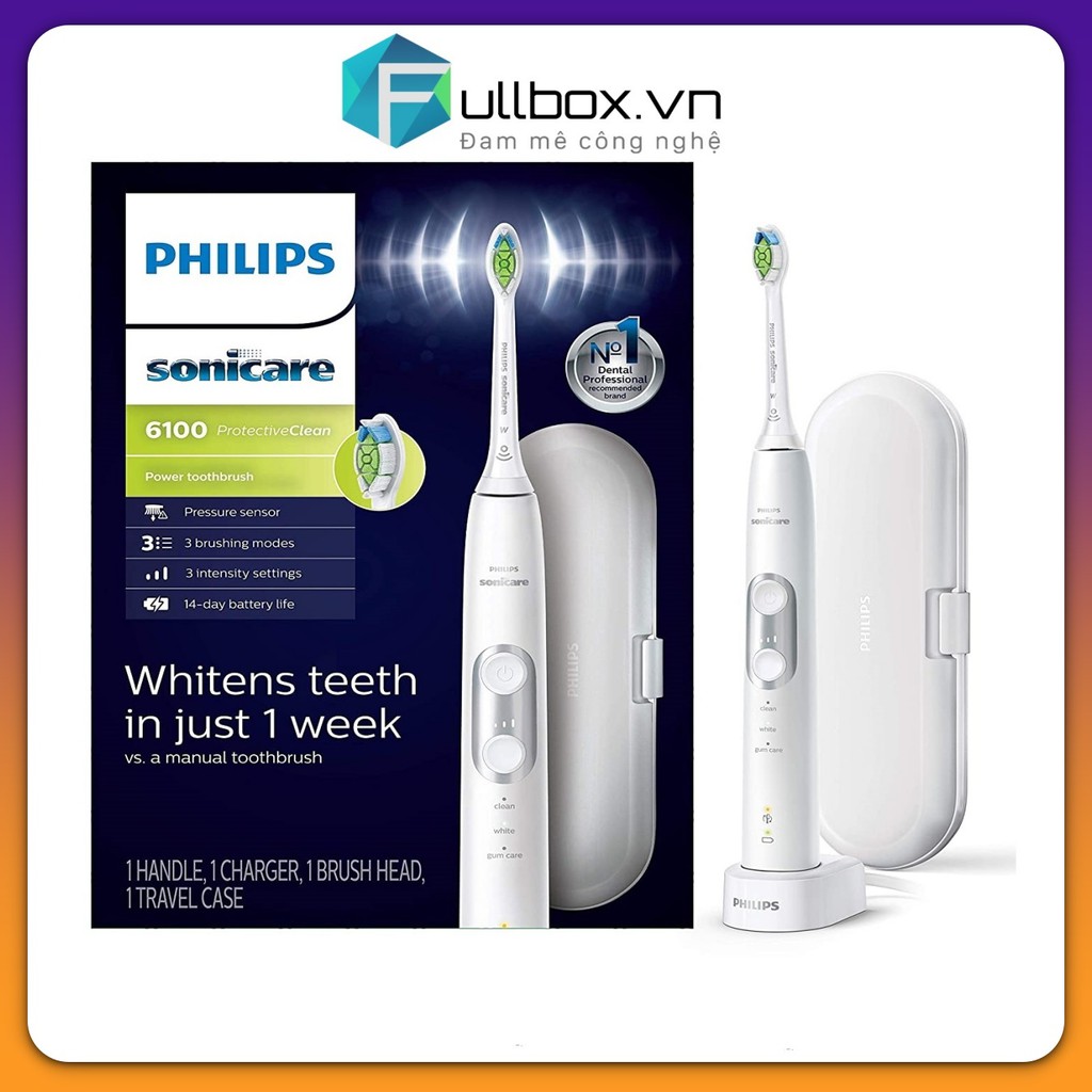 Bàn chải điện philips sonicare 6100