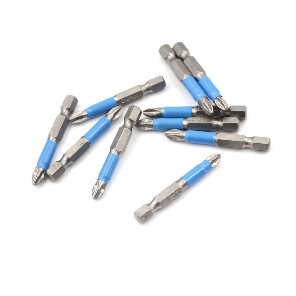 Mũi Tua Vít Điện Từ Tính PH2 Một Đầu 1/4&quot; Chống Trượt Trục Lục Giác Dài 50mm