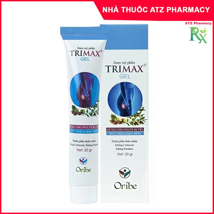 Trimax - Gel / Trimax bôi và viên uống Hỗ trợ người bị trĩ - Atzpharmacy
