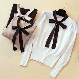 Áo len nơ cực đẹp