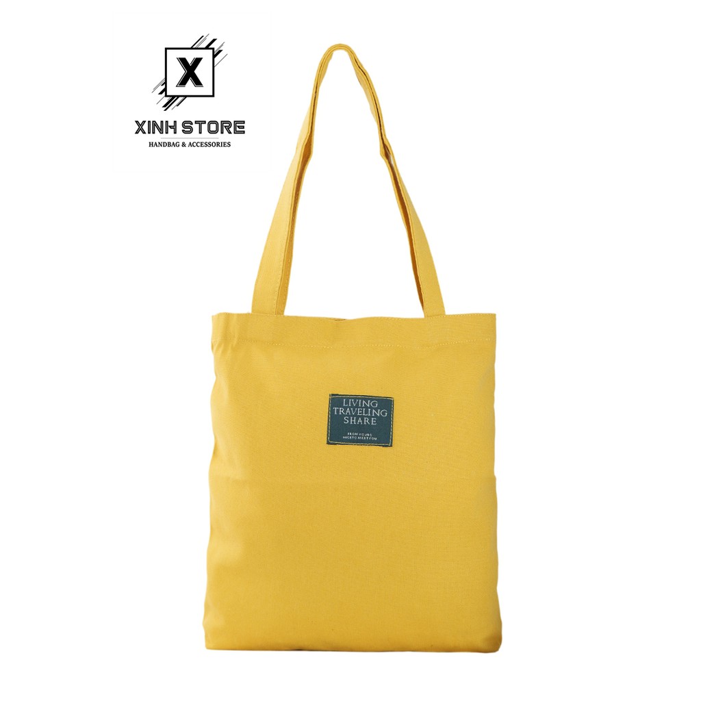 Túi Vải Tote Living Vàng XinhStore