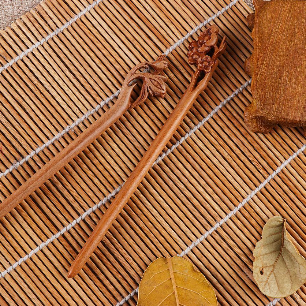 Trâm Cài Tóc Bằng Gỗ Đào Handmade Thời Trang