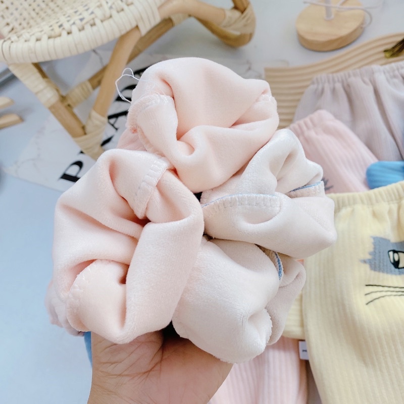 Quần nỉ lót lông vải nhung siêu mềm mịn hình đáng yêu cho bé