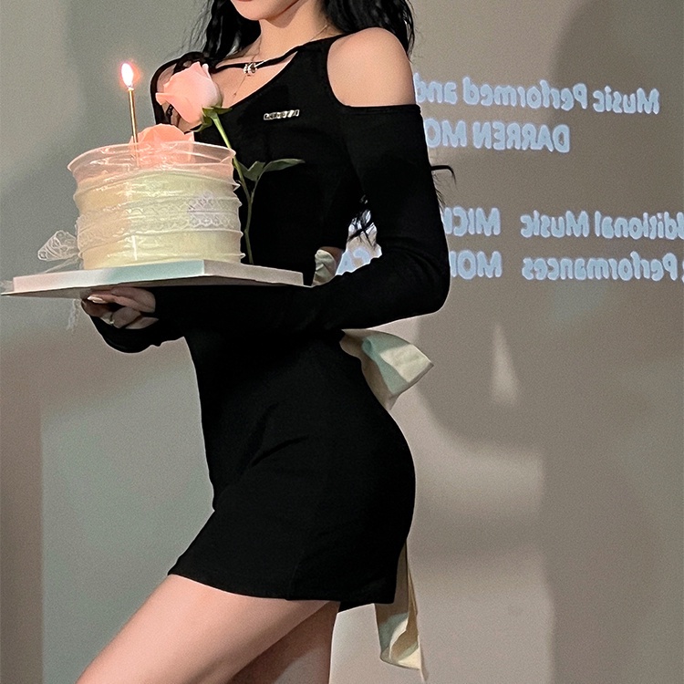 Đầm Mini Hở Lưng Ôm Dáng Hở Lưng Size S-2XL Phong Cách Hàn Quốc Quyến Rũ Cho Nữ