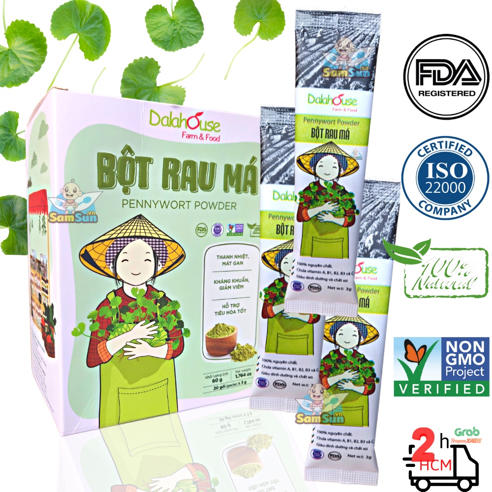 Bột rau má sấy lạnh Dalahouse , sale mạnh nghỉ bán