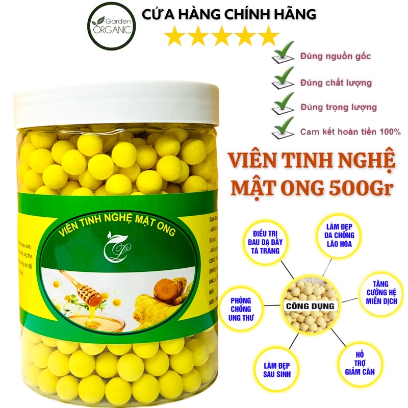 VIÊN TINH BỘT NGHỆ MẬT ONG NGUYÊN CHẤT 100% -500Gr | BigBuy360 - bigbuy360.vn