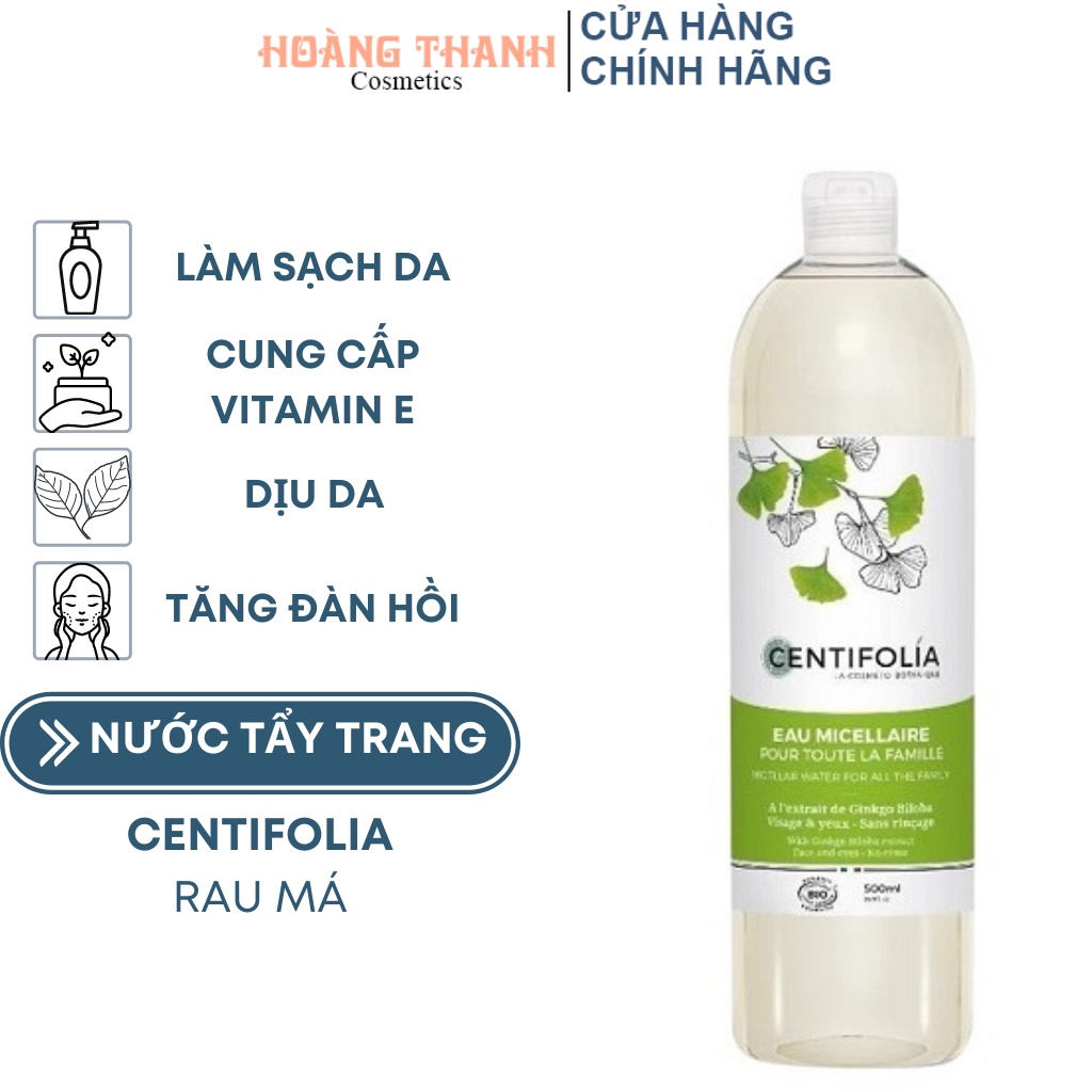 Nước Tẩy Trang Rau Má Centifolia 500ml