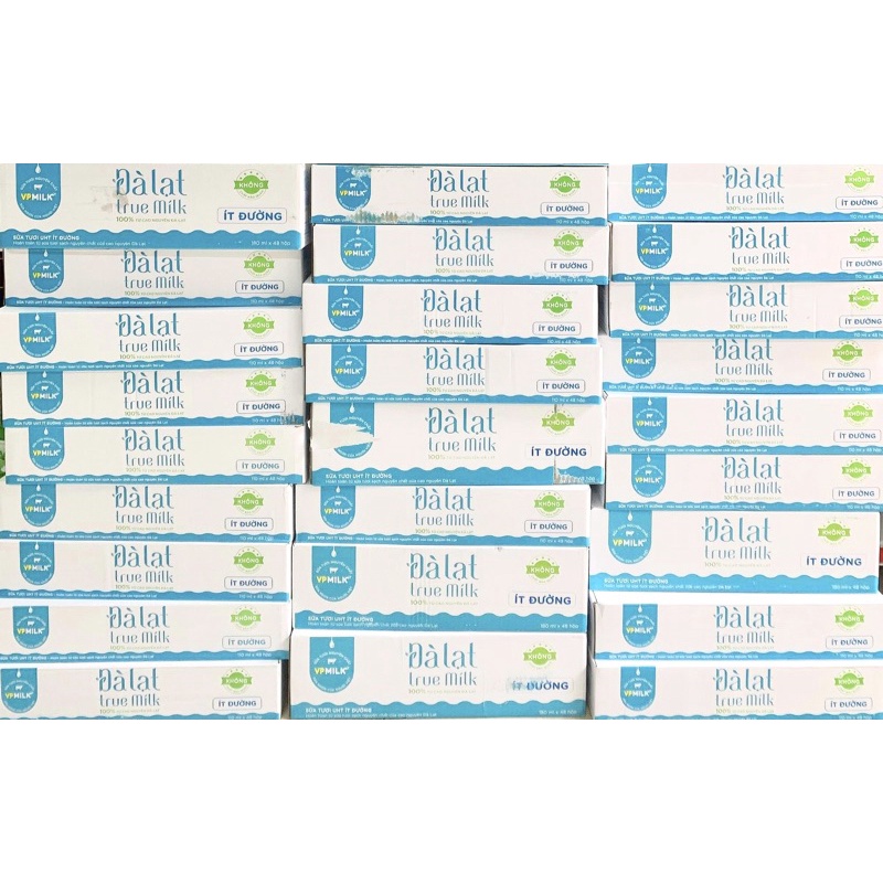 Sữa tươi Đà Lạt true milk ít đường