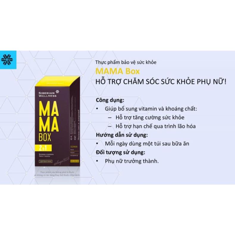 Tăng cường sức khỏe cho phụ nữ sau sinh MAMA BOX - Hỗ trợ hạn chế quá trình lão hóa - Siberian Wellness