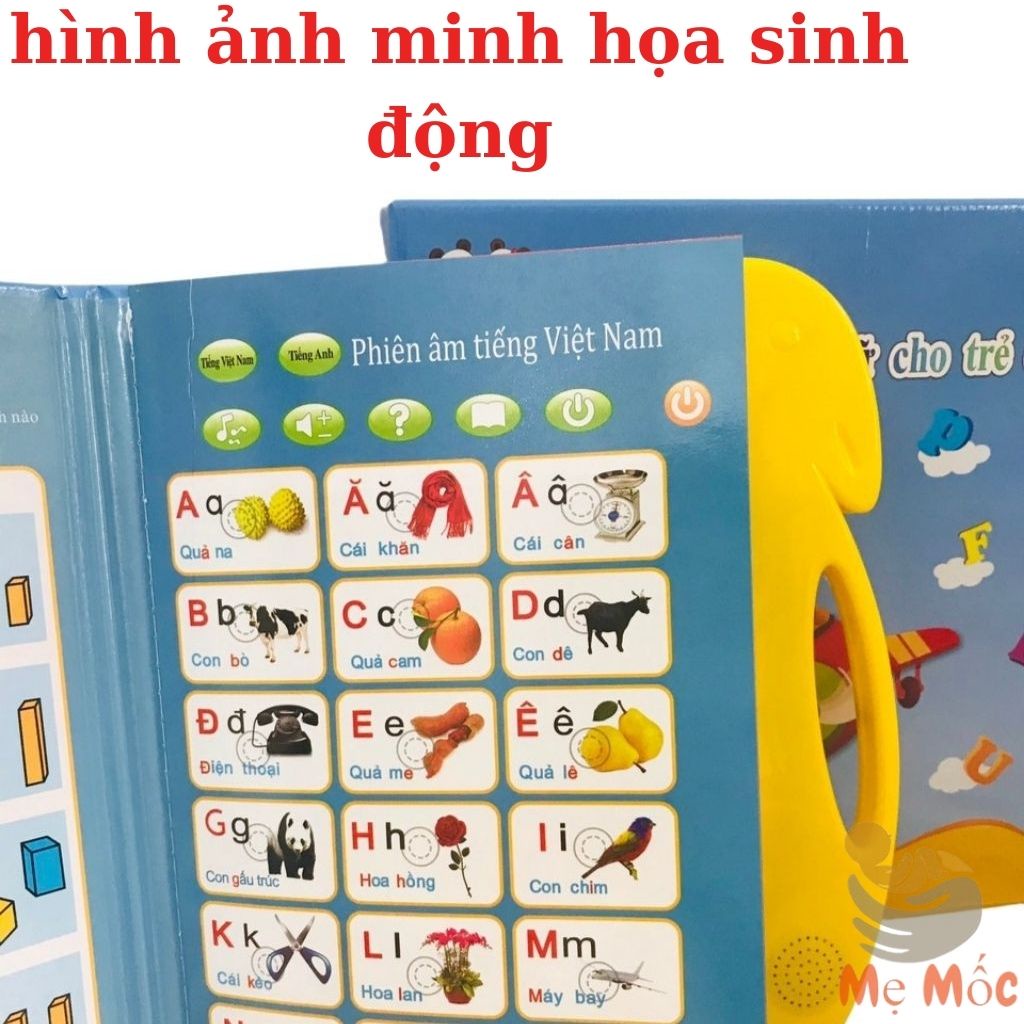 Combo Sách Song Ngữ Anh Việt Thông Minh Biết Nói Memocshop Và Bảng Viết Tự Xóa LCD Giúp Bé Phát Triển Toàn Diện, SDT