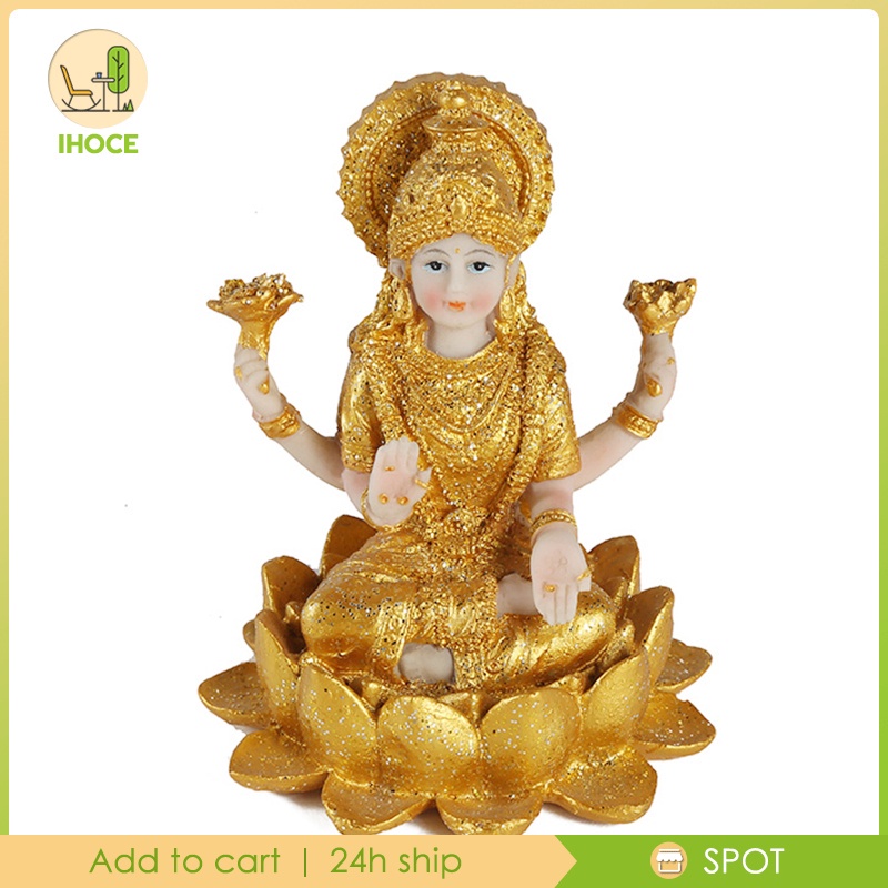 Tượng phật vàng Ấn Độ bằng nhựa resin dùng trang trí phòng