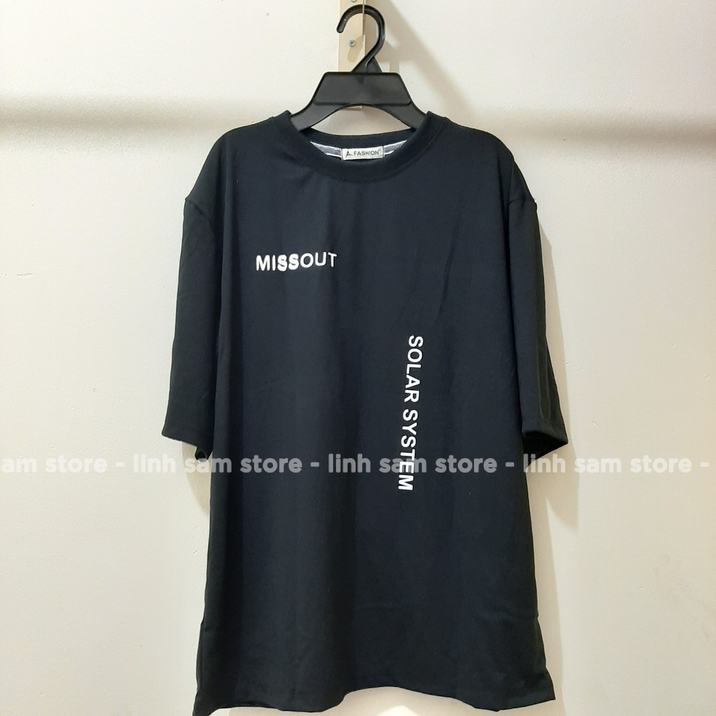 Áo phông tay lỡ freesize nữ Unisex thun form rộng, mặc cặp, nhóm missout hình MẶT TRĂNG CHỮ MOON | BigBuy360 - bigbuy360.vn