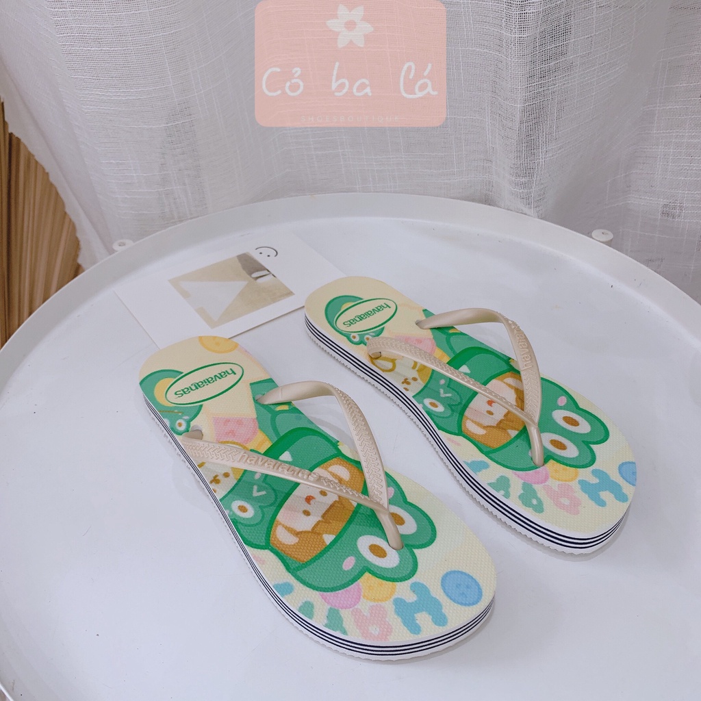DÉP LÊ COBALA SHOES - DÉP XỐP HOẠT HÌNH - DÉP NỮ XỎ NGÓN  ĐẾ BỆT - DÉP ĐI MƯA - DÉP TRONG NHÀ - D21053300