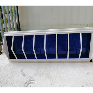 Máng nhựa có nắp đậy dài 30 cm- Đồ đựng thức ăn gà.