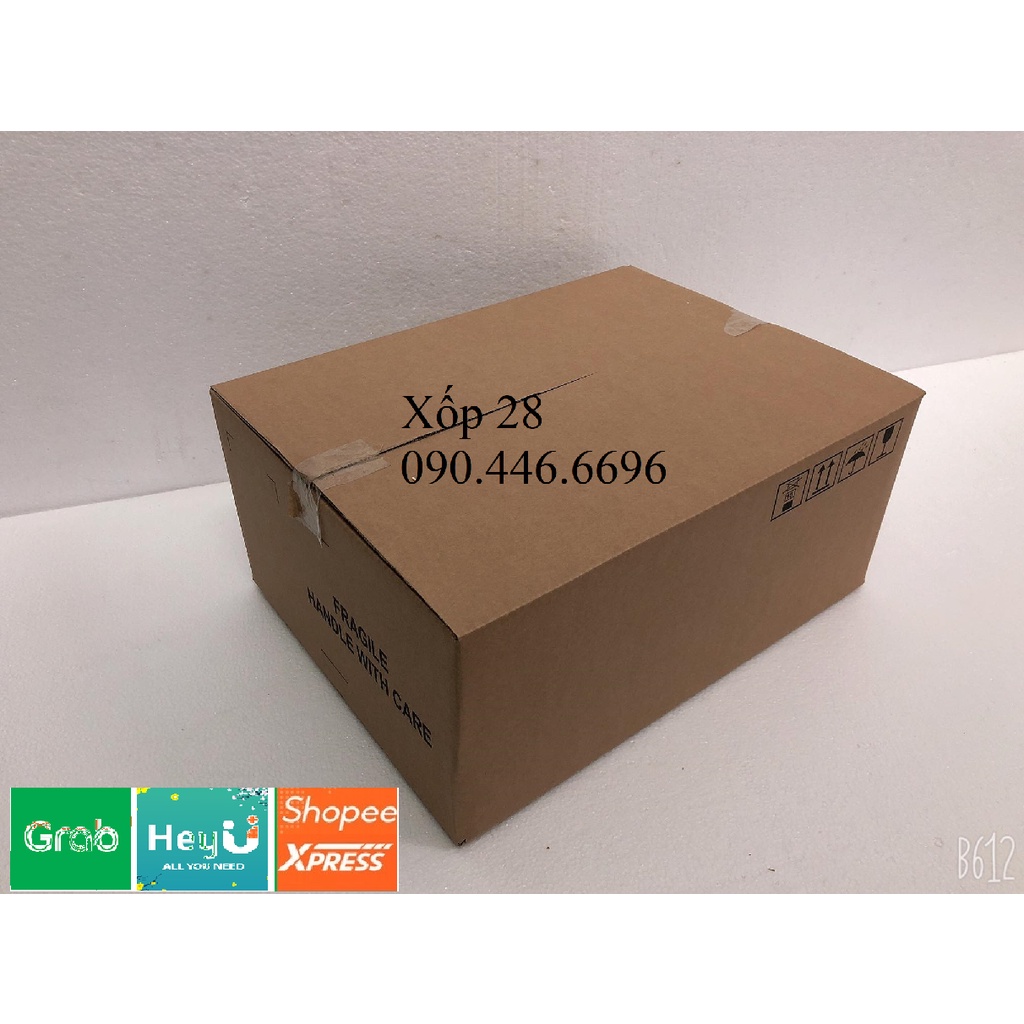52x40x23 mới cứng 3 lớp Hộp thùng giấy bìa carton dùng đóng gói hàng hóa vận chuyển nhà giá rẻ to nhỏ vừa