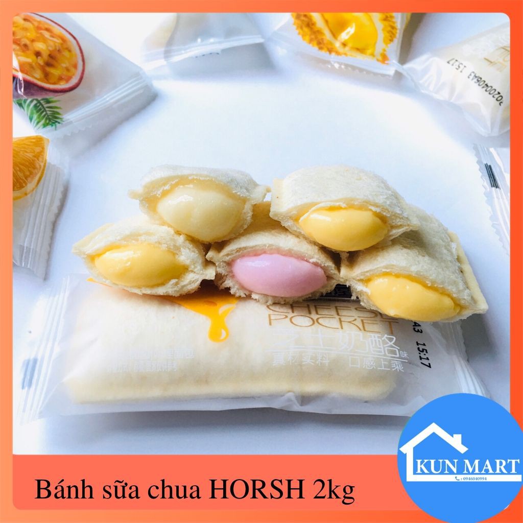 Bánh Sữa Chua ✌FREESHIP✌ Bánh Sữa Chua HORSH Đài Loan Thơm Ngon Béo Ngậy Thùng 2kg