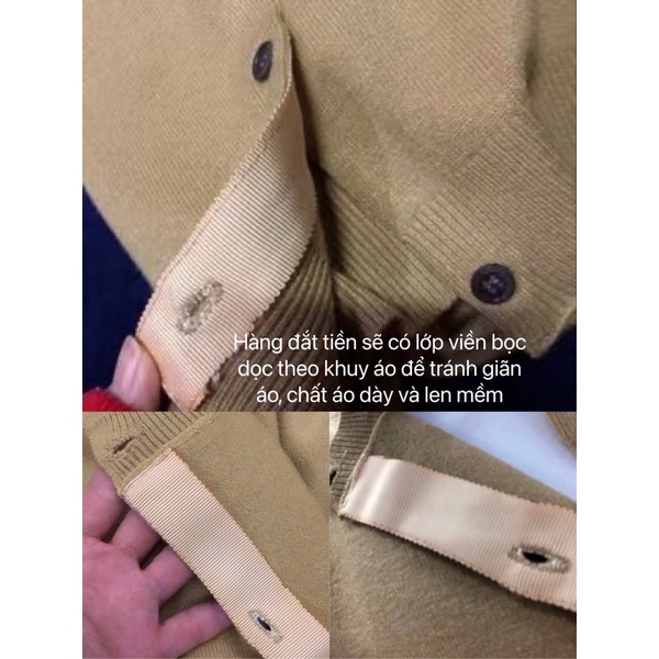 Áo Cadigan len Play CDG thêu trái tim