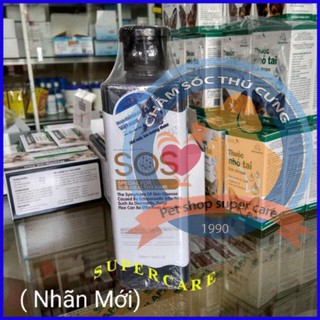 Sữa Tắm SOS Chăm Sóc Lông , Da, Trừ Khử Ve Rận Trên Chó Mèo (Màu Đen)