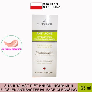 Sữa rửa mặt diệt khuẩn, ngừa mụn Floslek Antibacterial Face Cleansing 125ml