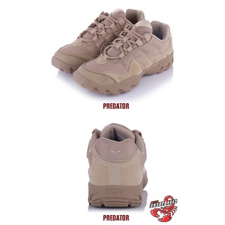 Giày boots lính buộc dây cổ thấp