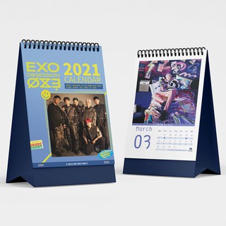 Lịch Để Bàn Năm 2021 BTS EXO NCT127 Phiên Bản Hàn Quốc