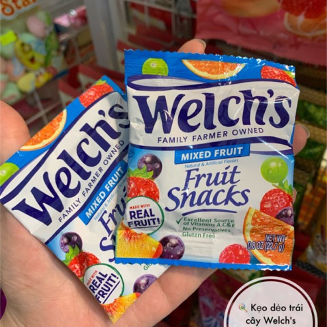 Kẹo dẻo trái cây Welch's Fruit Snacks