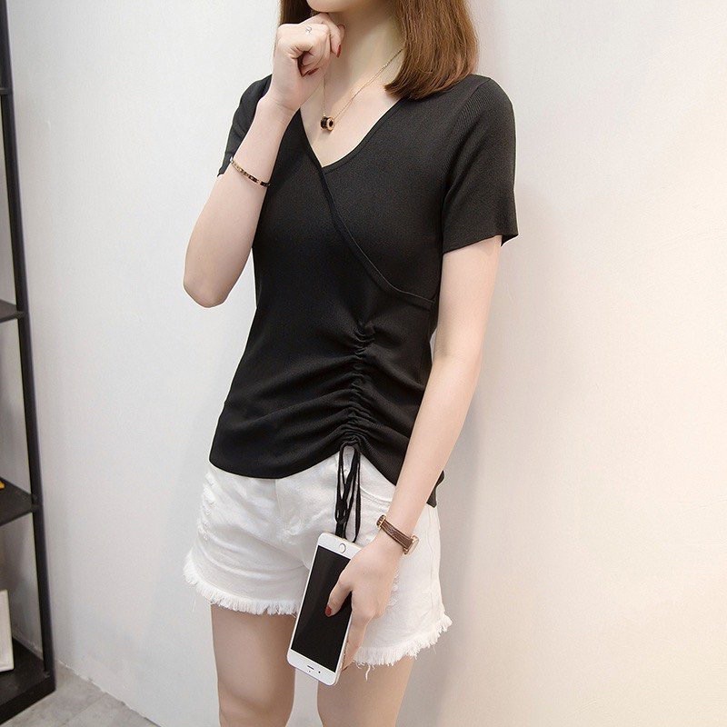 ÁO THUN MỎNG RÚT DÂY EO CHUBBY