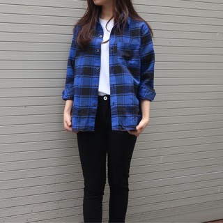 Áo khoác Flannel unisex-Fox (somi caro)