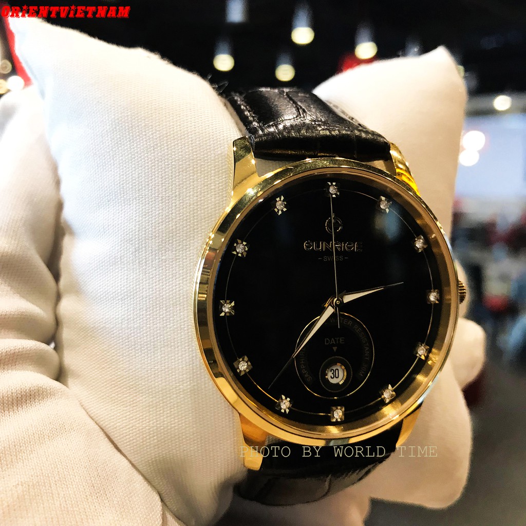 Đồng Hồ Nam Sunrise 1138SA [ Chính Hãng Full Box ] Kính Sapphire Chống Xước - Chống Nước - Dây Da Cao Cấp | BigBuy360 - bigbuy360.vn