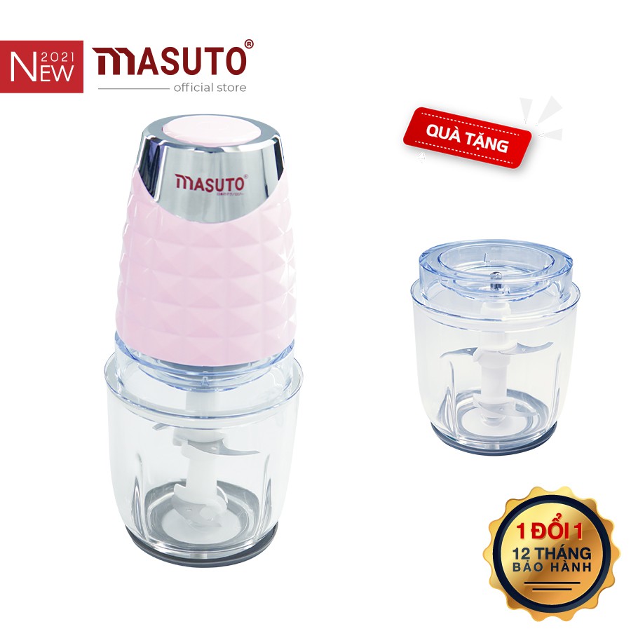 Máy xay sinh tố đa năng Masuto cối 0,6L say thịt đồ ăn dặm tỏi ớt siêu nhuyễn chỉ 10s TẶNG VOUCHER 40K